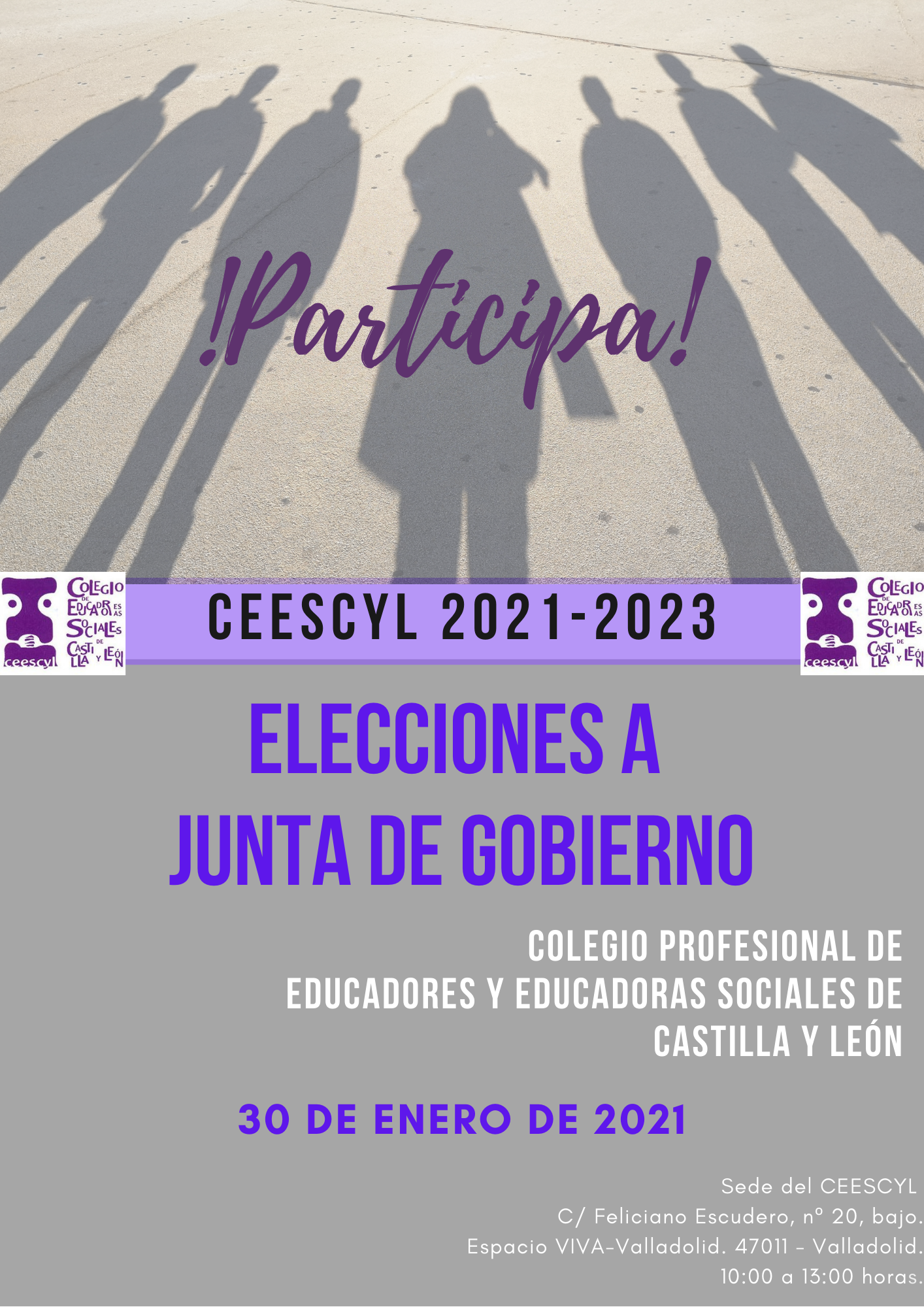 CONVOCATORIA DE ELECCIONES A JUNTA DE GOBIERNO DEL CEESCYL PERIODO 2021-2023. ELECCIONES 30 ENERO 2021