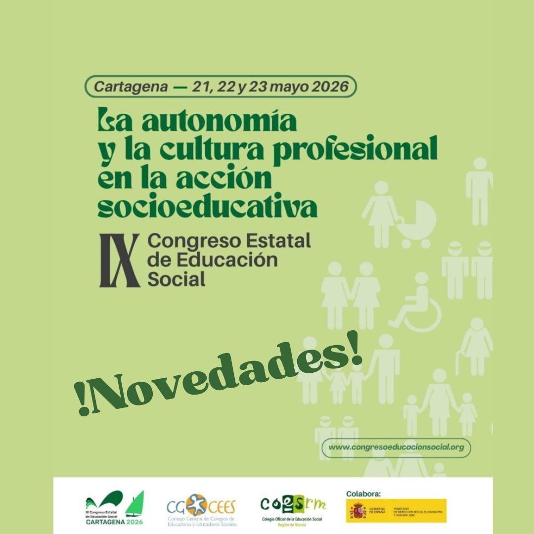 NOVEDADES IX CONGRESO ESTATAL DE EDUCACIÓN SOCIAL
