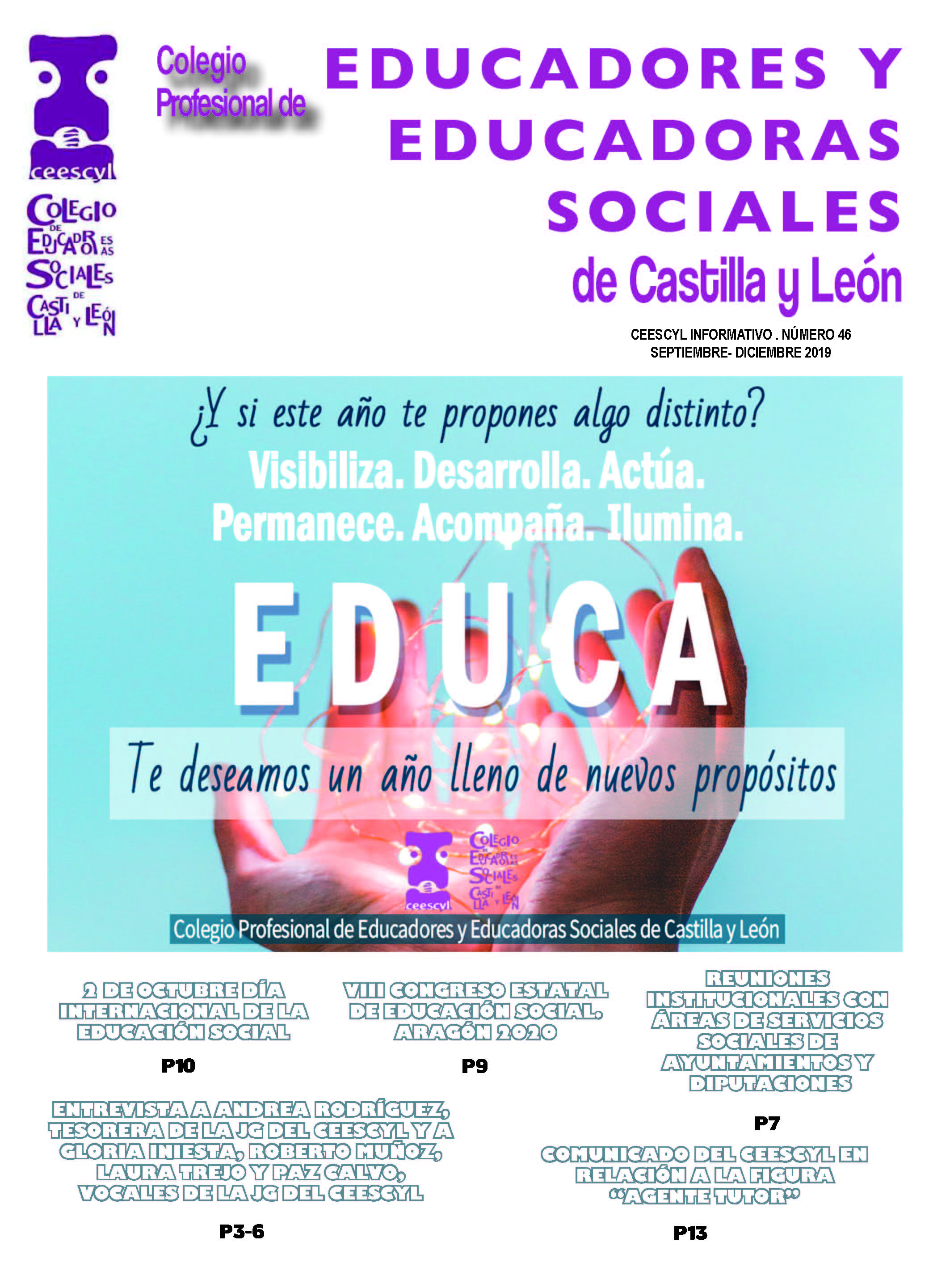 BOLETÍN INFORMATIVO DEL CEESCYL Nº 46. SEPTIEMBRE-DICIEMBRE 2019