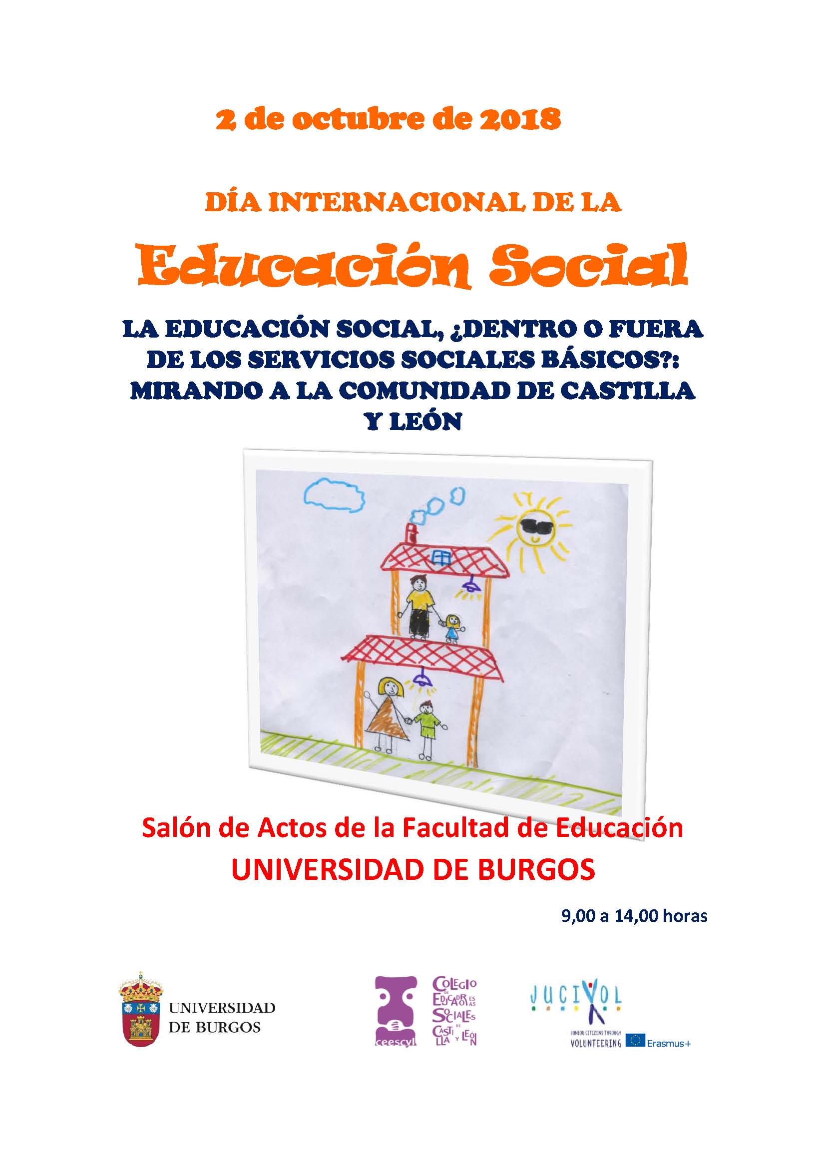 LA EDUCACIÓN SOCIAL, ¿DENTRO O FUERA DE LOS SERVICIOS SOCIALES BÁSICOS?: MIRANDO A LA COMUNIDAD DE CASTILLA Y LEÓN . BURGOS, 2 OCTUBRE 2018