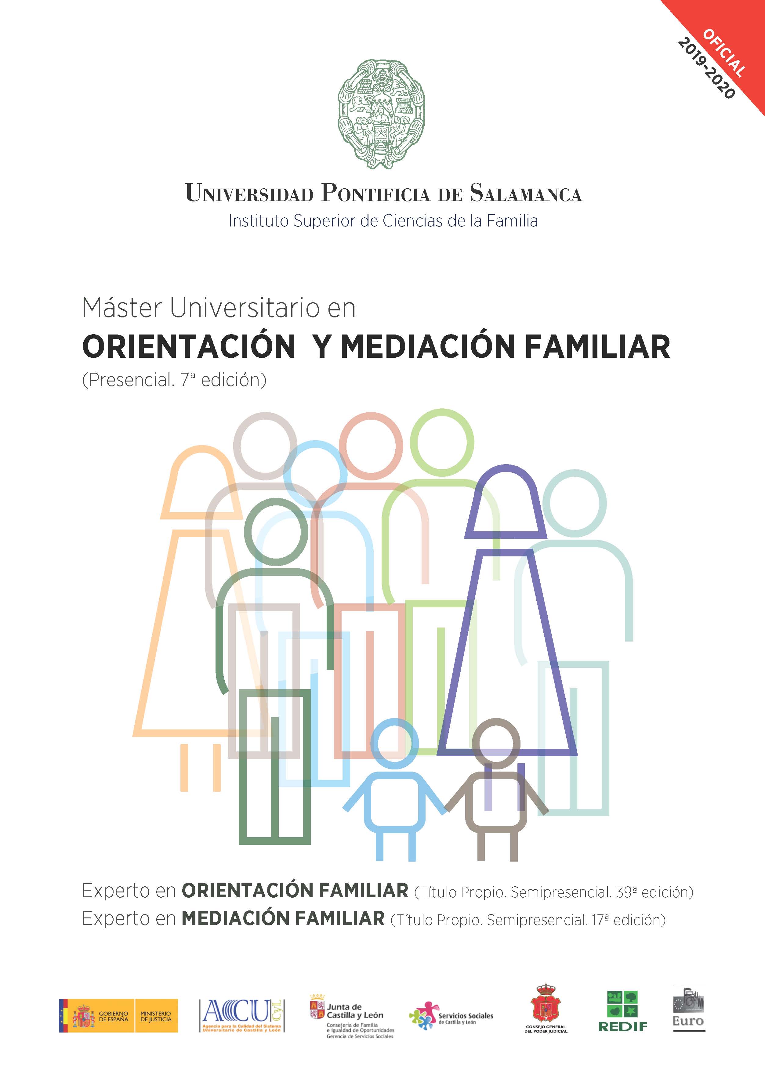 UPSA-MÁSTER UNIVERSITARIO EN ORIENTACIÓN Y MEDIACIÓN FAMILIAR, EXPERTO MEDIACIÓN FAMILIAR  Y  EXPERTO EN ORIENTACIÓN FAMILIAR. DESCUENTOS PARA COLEGIADOS/AS