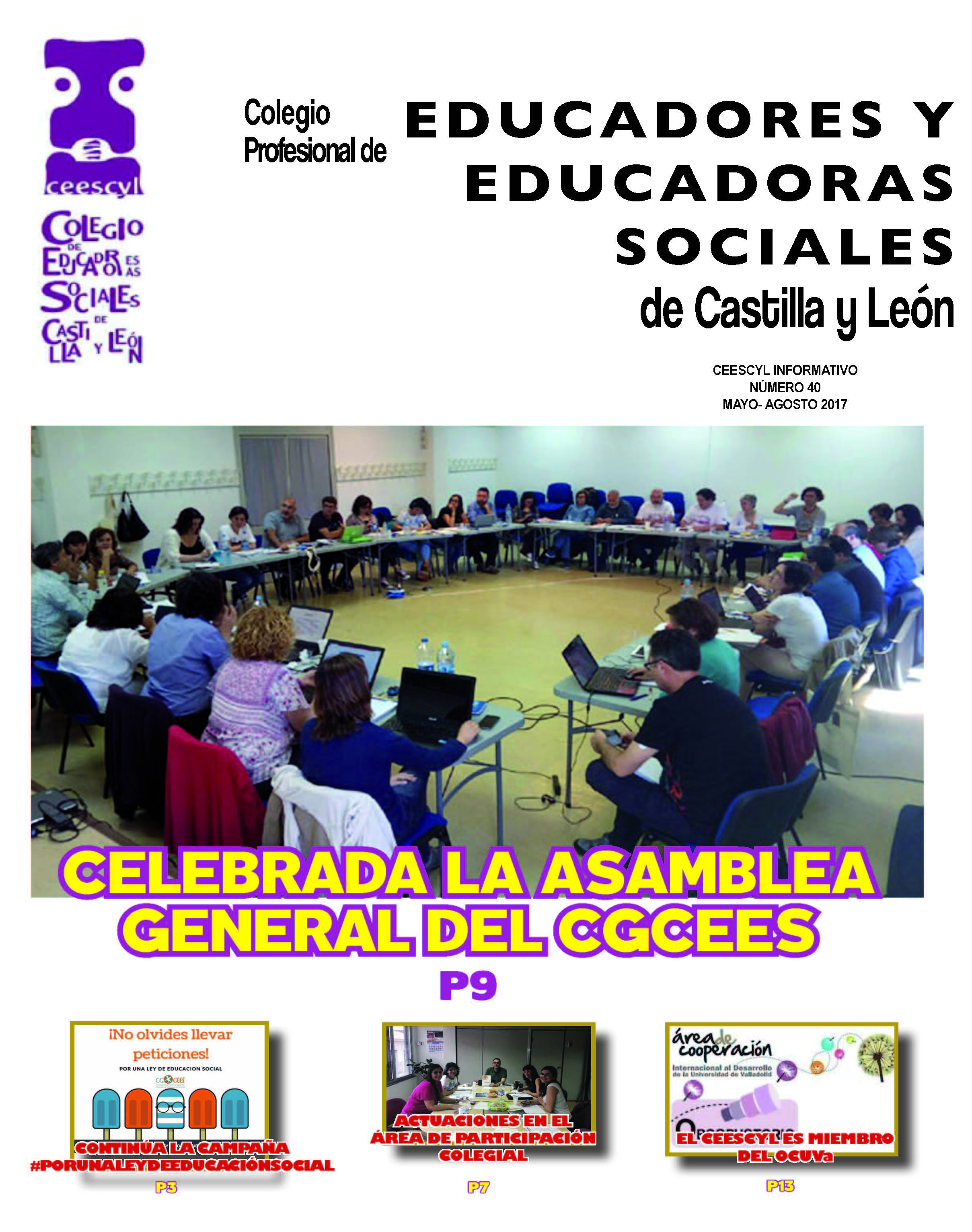 BOLETÍN INFORMATIVO DEL CEESCYL Nº 40. MAYO-AGOSTO 2017