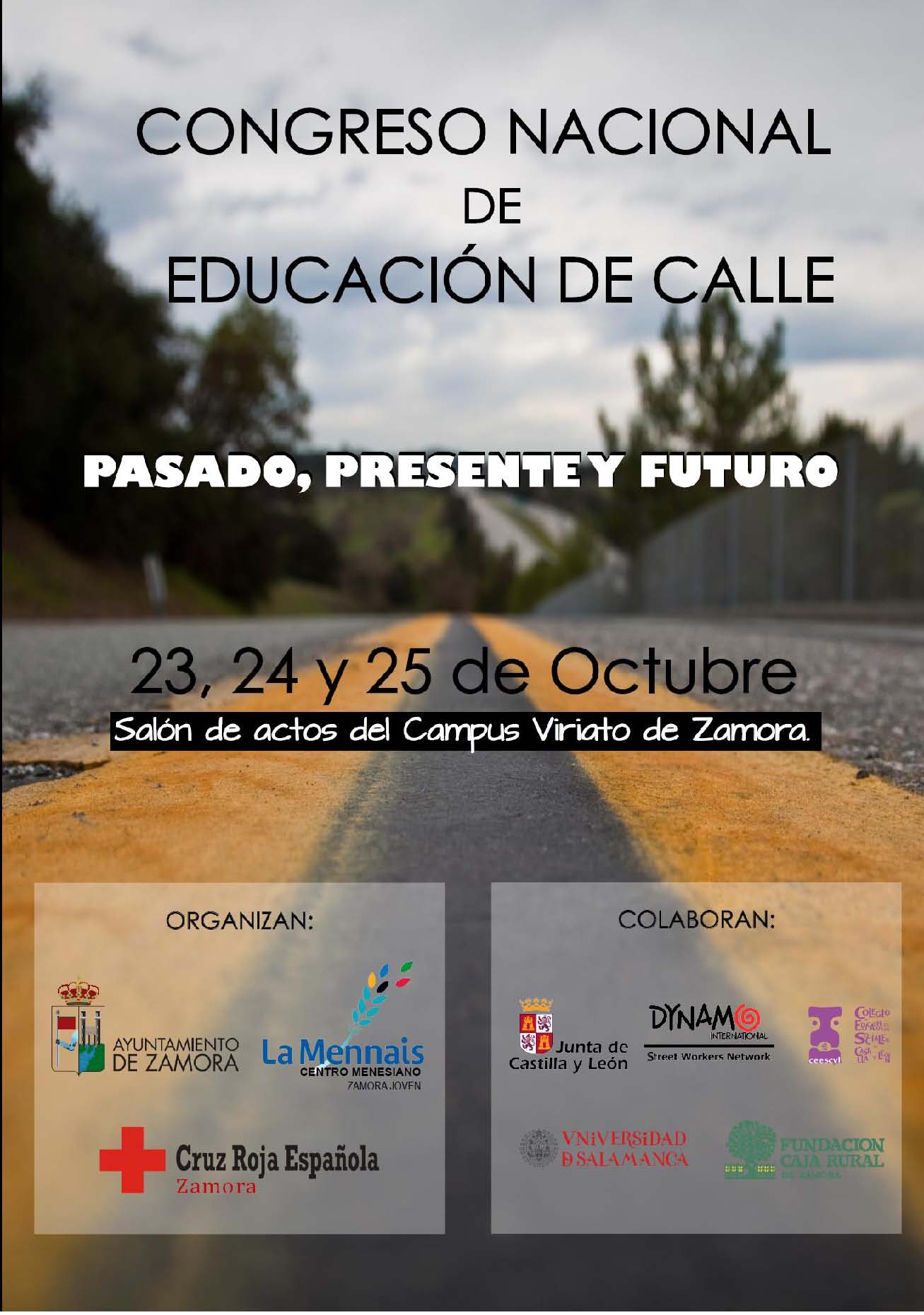 CONGRESO NACIONAL DE EDUCACIÓN DE CALLE. ZAMORA, 23, 24 Y 25 OCTUBRE 2018. COLABORACIÓN DEL CEESCYL