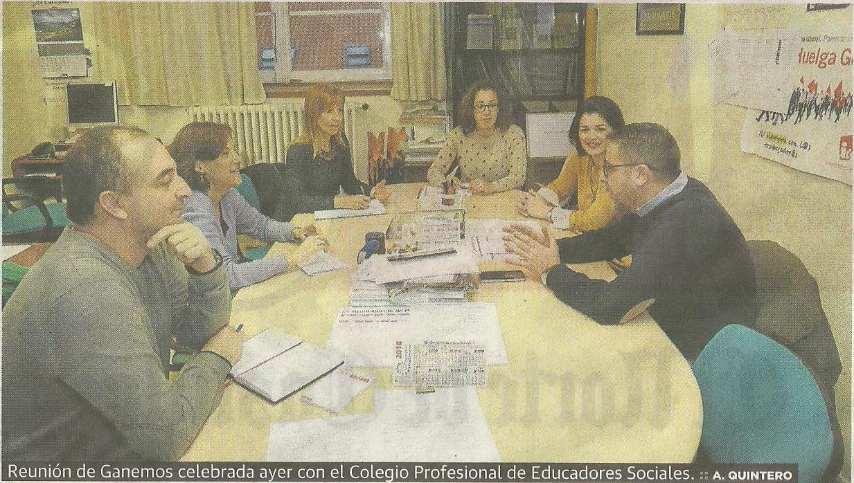 EL CEESCYL SE REÚNE CON GANEMOS PALENCIA PARA IMPULSAR AL COLECTIVO PROFESIONAL