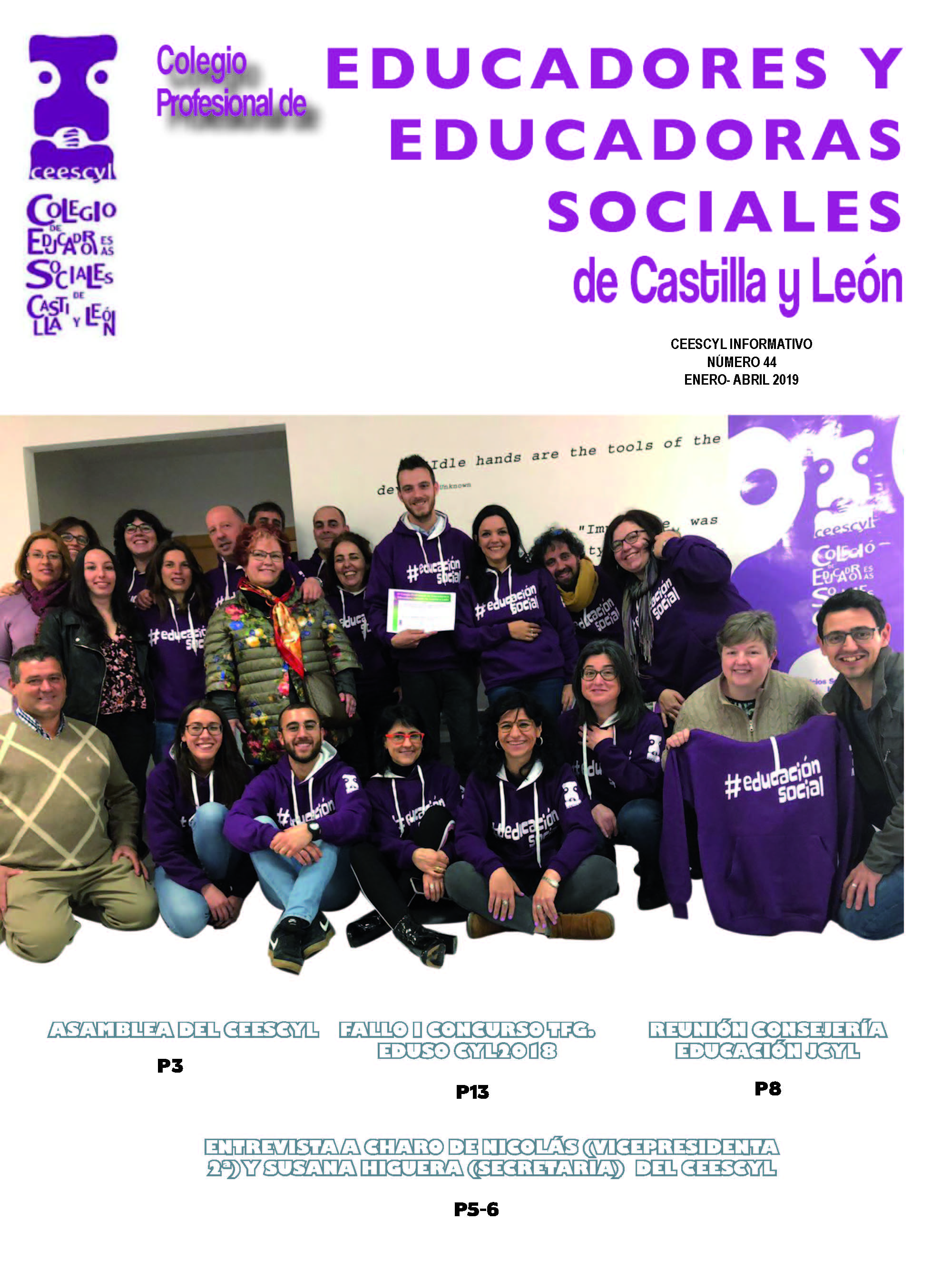 BOLETÍN INFORMATIVO DEL CEESCYL Nº 44. ENERO-ABRIL 2019