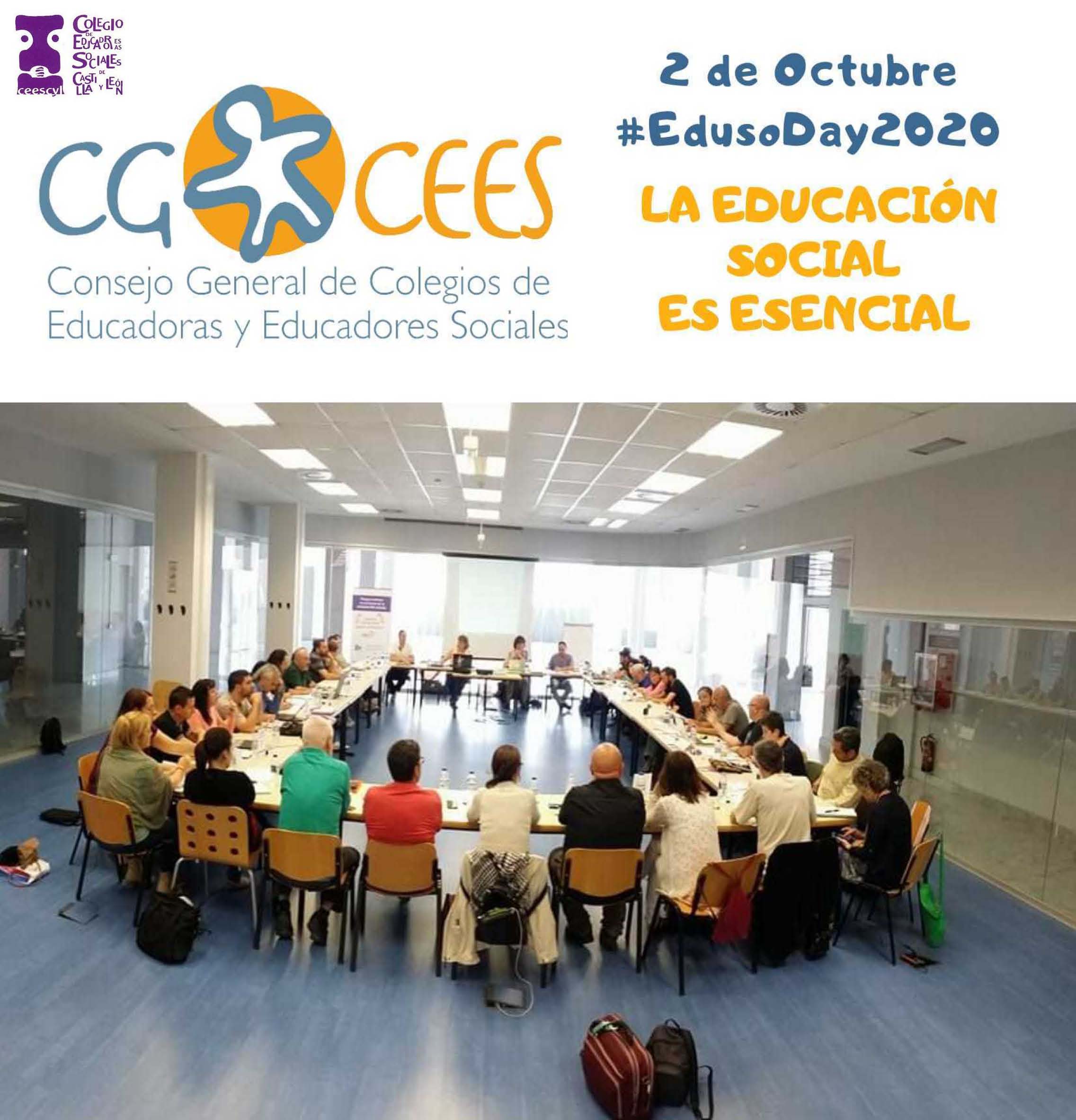 2 OCTUBRE. DÍA INTERNACIONAL DE LA EDUCACIÓN SOCIAL-COMUNICADO DEL CGCEES - #EdusoDay2020 -  LA EDUCACIÓN SOCIAL ES ESENCIAL