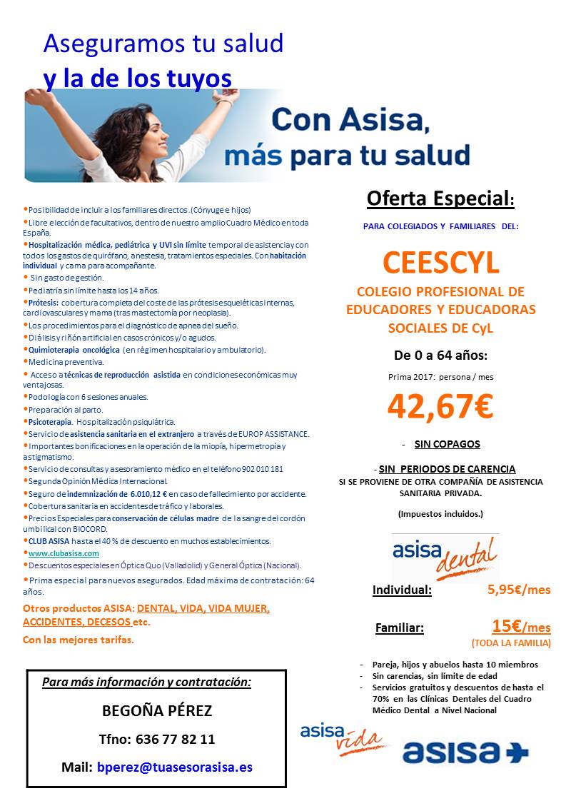 OFERTA ASISA - CEESCYL 2017